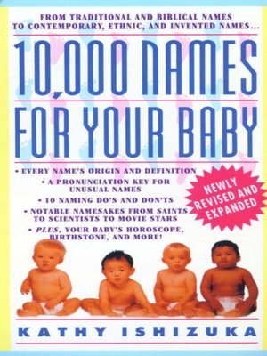 cover image of 10,000 Names for Your Baby
